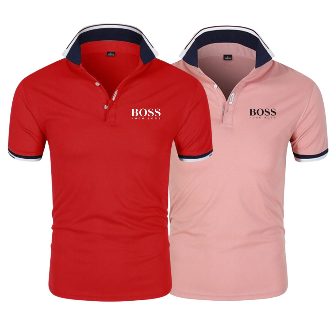 [Mês dos Pais]  2 Camisas BOSS + Kit de acessórios GOLD ( Grátis )