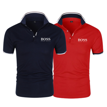 [Mês dos Pais]  2 Camisas BOSS + Kit de acessórios GOLD ( Grátis )