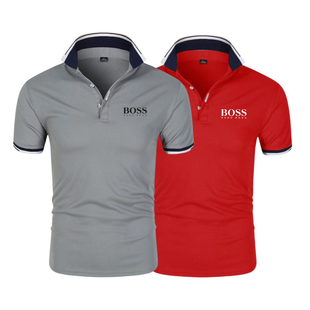 [Mês dos Pais]  2 Camisas BOSS + Kit de acessórios GOLD ( Grátis )