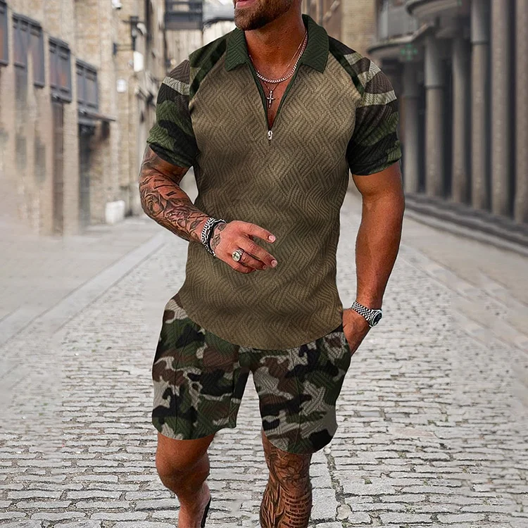 Camisa Militar e Shorts - Conjunto