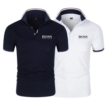 [Mês dos Pais]  2 Camisas BOSS + Kit de acessórios GOLD ( Grátis )