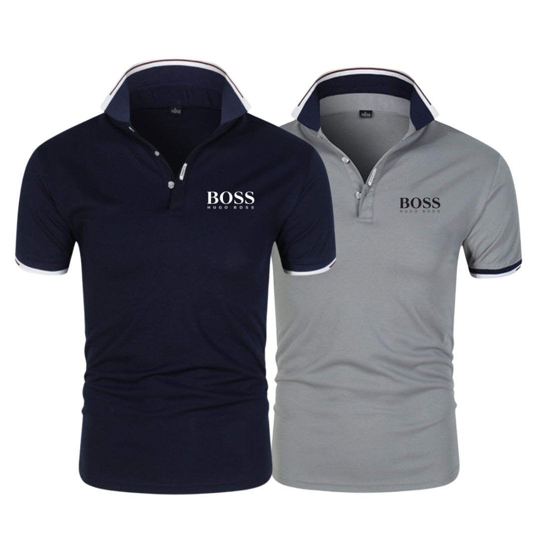 [Mês dos Pais]  2 Camisas BOSS + Kit de acessórios GOLD ( Grátis )