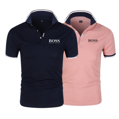 [Mês dos Pais]  2 Camisas BOSS + Kit de acessórios GOLD ( Grátis )