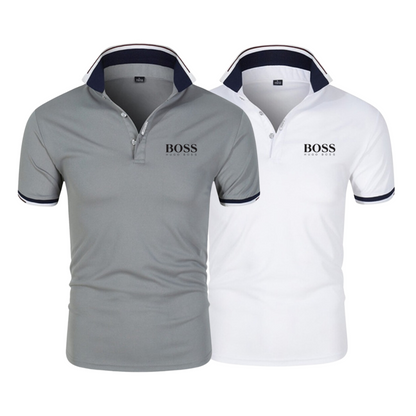 [Mês dos Pais]  2 Camisas BOSS + Kit de acessórios GOLD ( Grátis )