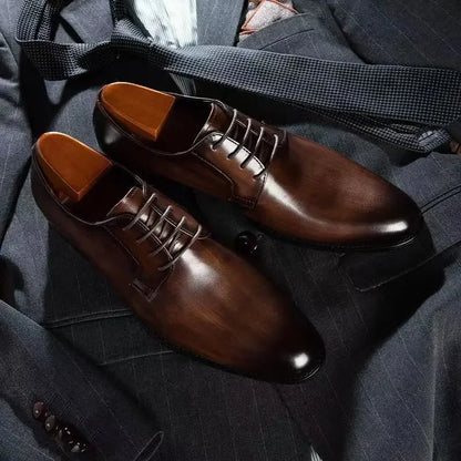 Sapatos de Couro de Luxo para Homens de Alta Qualidade