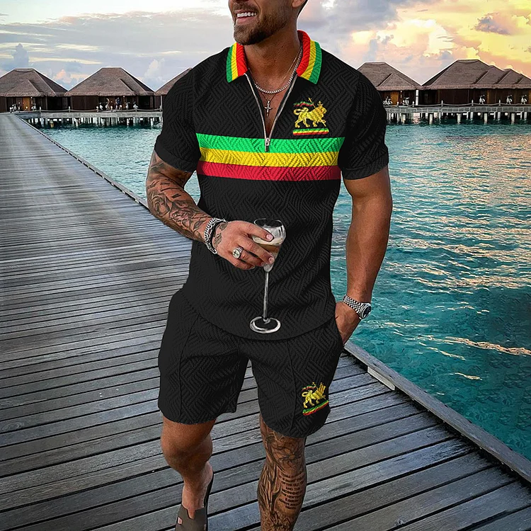 Camisa Rastafari e Shorts - Conjunto