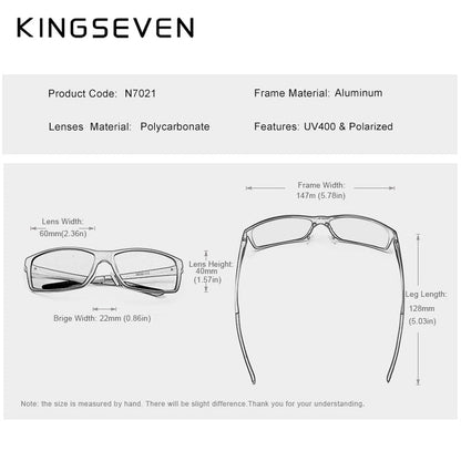 KINGSEVEN Polarized Driving Mirror UV400 Glasses