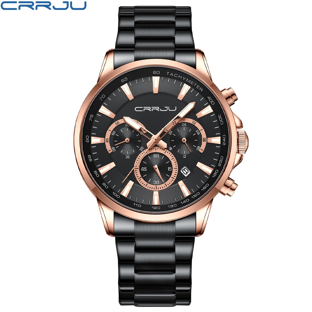 CRRJU Top Brand Luxury Waterproof Watch.