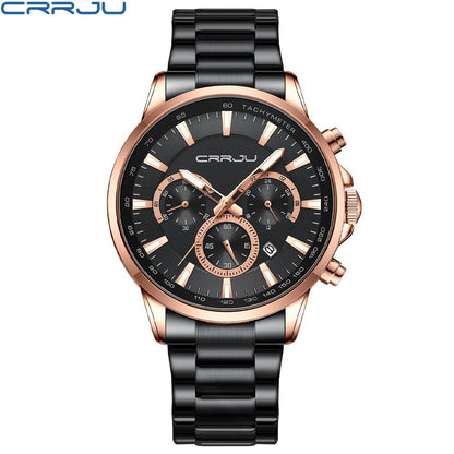 CRRJU Top Brand Luxury Waterproof Watch.