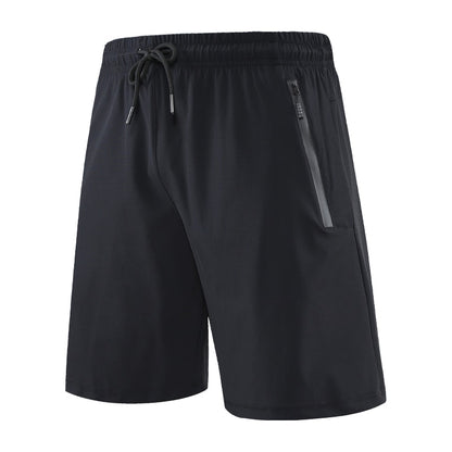 Shorts de Corrida Quick Dry com Zipper e Bolsos