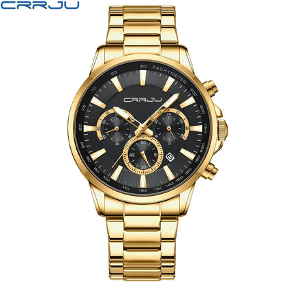 CRRJU Top Brand Luxury Waterproof Watch.