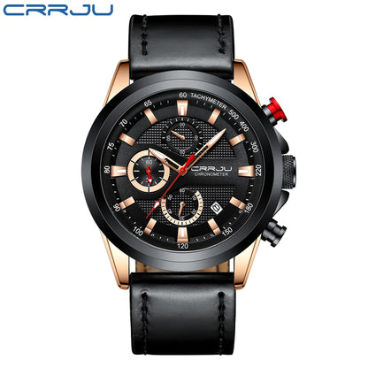 CRRJU Top Brand Luxury Waterproof Watch.