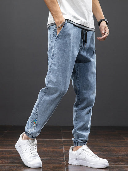 Streetwear Jogger Plus Size Cargo Jeans