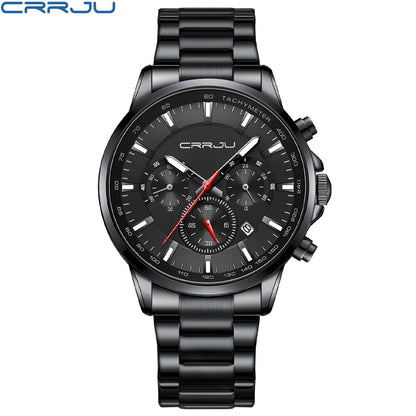 CRRJU Top Brand Luxury Waterproof Watch.