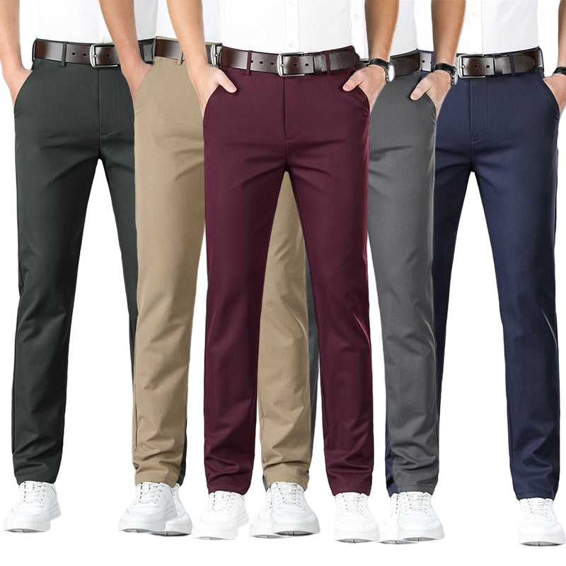 Men's Long Pants Spring Summer Fashion Business