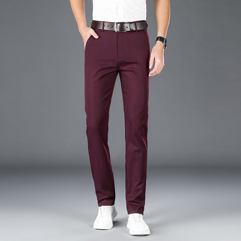 Men's Long Pants Spring Summer Fashion Business