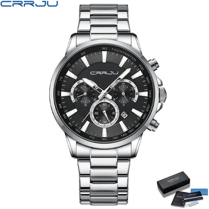 CRRJU Top Brand Luxury Waterproof Watch.